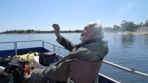 Dad enjoying Cigar on Key River